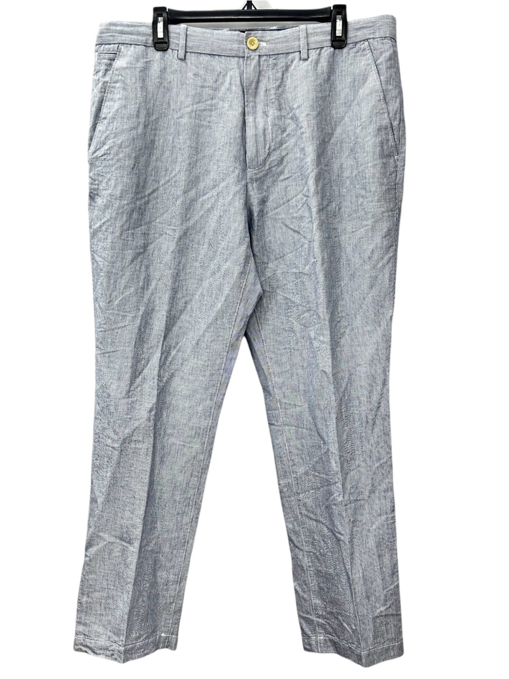 NWT Banana Republic Pants Kentfield Striped Linen Cotton Men’s Size 36 x 30